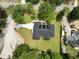 Aerial view highlighting the property's location and surrounding landscape at 974 Crooked Oak Dr., Pawleys Island, SC 29585