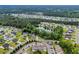 An aerial shot of a charming community with ponds and lush greenery, showcasing a tranquil living environment at 1001 Dinger Ct. # 1001, Myrtle Beach, SC 29588