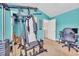 Versatile bedroom space with exercise equipment, a desk, and neutral carpeting at 1001 Dinger Ct. # 1001, Myrtle Beach, SC 29588