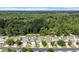 An aerial view of houses with lawns and dense trees in the background at 1077 Stoney Falls Blvd., Myrtle Beach, SC 29579