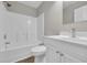 Bright bathroom with a shower-tub combo, modern vanity, and stylish fixtures at 1077 Stoney Falls Blvd., Myrtle Beach, SC 29579