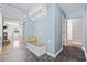 Entryway featuring tile flooring, a bench with storage, and access to the living room at 109 Wofford Rd., Conway, SC 29526