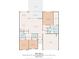 Detailed floor plan showcasing the layout of the home, including room dimensions at 1108 Donald St., Conway, SC 29527