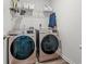 Functional laundry room with modern, front-loading washer and dryer set at 1108 Donald St., Conway, SC 29527