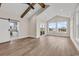Spacious main bedroom showcasing a barn door to the ensuite bath, and lots of light at 1112 Whispering Winds Dr., Myrtle Beach, SC 29579