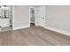 Spacious bedroom boasts wood floors, closet, and modern finishes at 1112 Whispering Winds Dr., Myrtle Beach, SC 29579