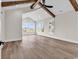 Bonus room with vaulted ceilings, wood beams, and ample natural light at 1112 Whispering Winds Dr., Myrtle Beach, SC 29579