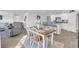 View of the dining and living areas with lots of natural light at 113 Arbor Crest Ln., Tabor City, NC 28463