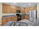 Kitchen featuring stainless refrigerator, microwave and range at 1725 Boyne Dr., Myrtle Beach, SC 29588