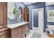 Bathroom featuring double vanity, modern fixtures, and natural light at 1788 Club Circle, Pawleys Island, SC 29585