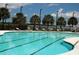 Refreshing swimming pool with lounge chairs and palm trees, perfect for relaxation at 18 Canvas Back Cove # 122, Georgetown, SC 29440