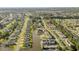 Picturesque aerial view showcases waterfront homes, tree-lined streets, and well-maintained community at 1931 Bent Grass Dr. # H, Surfside Beach, SC 29575