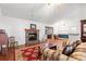 Living room with fire place and hardwood flooring at 196 Weston Rd., Pawleys Island, SC 29585