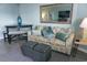 Comfortable living room with stylish furniture and decorative accents at 2001 S Ocean Blvd. S # 1013, Myrtle Beach, SC 29577