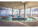 Spacious indoor lazy river with brick floors, large windows, and a beautiful view at 2504 N Ocean Blvd. # 1730, Myrtle Beach, SC 29577