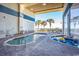 Indoor pool featuring a spa, waterfall, comfortable seating and views of the ocean at 2504 N Ocean Blvd. # 1730, Myrtle Beach, SC 29577