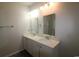 Bathroom featuring double sinks, granite countertops, and a modern design at 2681 Ophelia Way, Myrtle Beach, SC 29577