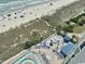 A view of the beach, community pool and lounge area at 2801 S Ocean Blvd. # 1535, North Myrtle Beach, SC 29582