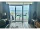 Bright living room with ocean view, comfortable seating, and sliding glass doors at 2801 S Ocean Blvd. # 1535, North Myrtle Beach, SC 29582