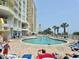 Vibrant pool area with abundant seating and clear blue water at 2801 S Ocean Blvd. # 1535, North Myrtle Beach, SC 29582