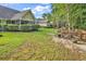Expansive backyard featuring a patio, outdoor kitchen and a fire pit area, perfect for entertaining at 2818 Sanctuary Blvd., Conway, SC 29526