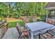 Spacious outdoor patio with room to relax, grill, and entertain with treed views in the background at 2818 Sanctuary Blvd., Conway, SC 29526