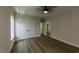 Bedroom with ceiling fan, hardwood floors and features closet with double doors at 287 West Palms Dr., Myrtle Beach, SC 29579