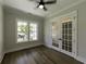 Office featuring hardwood floors, french doors, and abundant natural light at 287 West Palms Dr., Myrtle Beach, SC 29579