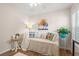 Bright bedroom featuring a daybed, decorative pillows, and ample natural light at 312 Caldera Ct., Murrells Inlet, SC 29576