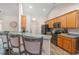 A kitchen with counter seating, modern appliances, and ample cabinet space at 312 Caldera Ct., Murrells Inlet, SC 29576