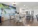 Dining area features an open floor plan and direct access to the kitchen with stainless appliances at 4136 Alvina Way, Myrtle Beach, SC 29579
