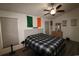Comfortable bedroom featuring a ceiling fan and natural light at 423 Tree Top Ct. # 23-B, Myrtle Beach, SC 29588