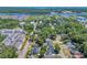 An aerial view of the residential neighborhood featuring close proximity to the Intracoastal Waterway at 4329 Landing Rd., Little River, SC 29566