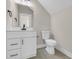 Elegant bathroom features a white vanity, modern fixtures, and tile flooring at 4329 Landing Rd., Little River, SC 29566