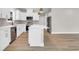 Bright kitchen featuring an island, stainless steel appliances, and sleek countertops at 4329 Landing Rd., Little River, SC 29566