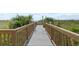 Direct wooden beach access featuring a walkway that leads to the shore and ocean at 4719 S Ocean Blvd. # 108, North Myrtle Beach, SC 29582