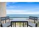 Balcony with a seating area and stunning views of the ocean and the coastline at 5523 N Ocean Blvd. # 2006, Myrtle Beach, SC 29577
