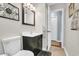 Nicely updated bathroom with a modern vanity, toilet, and dark accents at 6001 - Q21 South Kings Hwy., Myrtle Beach, SC 29575