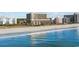 Expansive beach view with the resort in the background at 6900 N Ocean Blvd. # 834, Myrtle Beach, SC 29577
