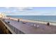 Large oceanfront deck area with lounge chairs and panoramic views at 6900 N Ocean Blvd. # 834, Myrtle Beach, SC 29577