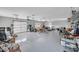 Spacious garage with epoxy flooring, multiple doors and lighting; plenty of room for parking and storage at 7356 Johnson Shortcut Rd., Conway, SC 29527
