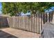 Backyard space is enclosed by a tall wood fence offering privacy and a safe area to enjoy at 800 9Th Ave. S # N-1, North Myrtle Beach, SC 29582