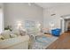 Bright living room boasts high ceilings, cozy seating, and stylish decor at 800 9Th Ave. S # N-1, North Myrtle Beach, SC 29582