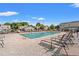 Inviting community pool with plenty of lounge chairs for relaxing in the sun at 800 9Th Ave. S # N-1, North Myrtle Beach, SC 29582