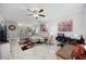 Bright and airy living room with a comfortable sectional, desk, and open layout at 807 Wilshire Ln. # 807, Murrells Inlet, SC 29576