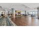 Expansive ballroom area with hardwood floor, full bar, and plenty of space for entertaining at 9650 Shore Dr. # 507, Myrtle Beach, SC 29572