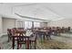Large banquet room with elegant decor, set up with tables and chairs for formal dining at 9650 Shore Dr. # 507, Myrtle Beach, SC 29572