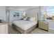 Serene bedroom featuring a king-size bed, soft lighting, and stylish decor at 9650 Shore Dr. # 507, Myrtle Beach, SC 29572