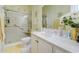 Bathroom with accessible features including grab bars and sliding glass doors at 1058 Sea Mountain Hwy. # 10-101, North Myrtle Beach, SC 29582