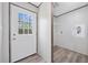 Mud room with a storage closet and exterior door at 108 Forman Way, Aynor, SC 29511